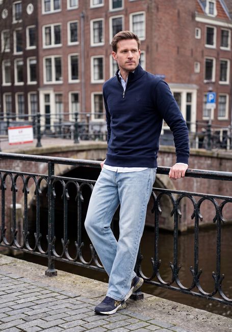 Dunkelblau THE GOODPEOPLE Pullover LUCKY - large