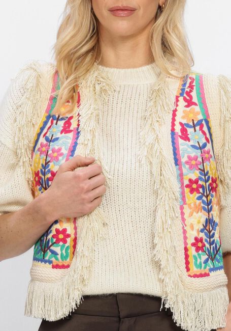 Mehrfarbige/Bunte ANTIK BATIK Gilet RAINBOW GILET - large