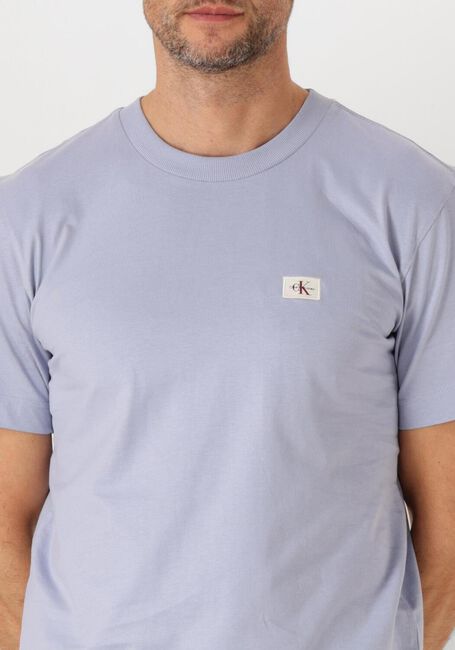 Blaue CALVIN KLEIN T-shirt WOVEN LABEL REGULAR TEE - large