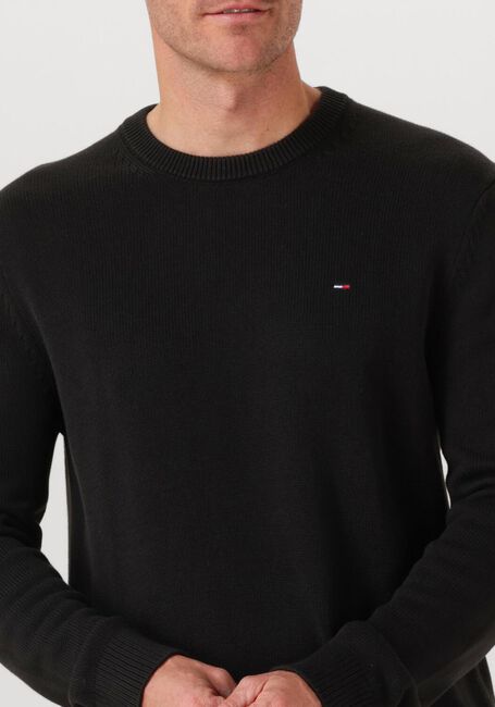 Schwarze TOMMY JEANS Pullover TJM SLIM ESS SWEATER EXTS - large