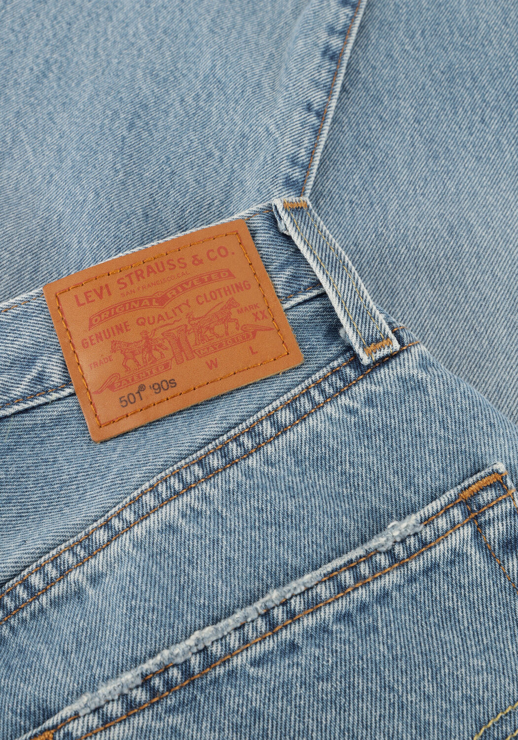 Hellblau LEVI'S Straight leg jeans 501 90'S IN LOVE WITH YOU - large