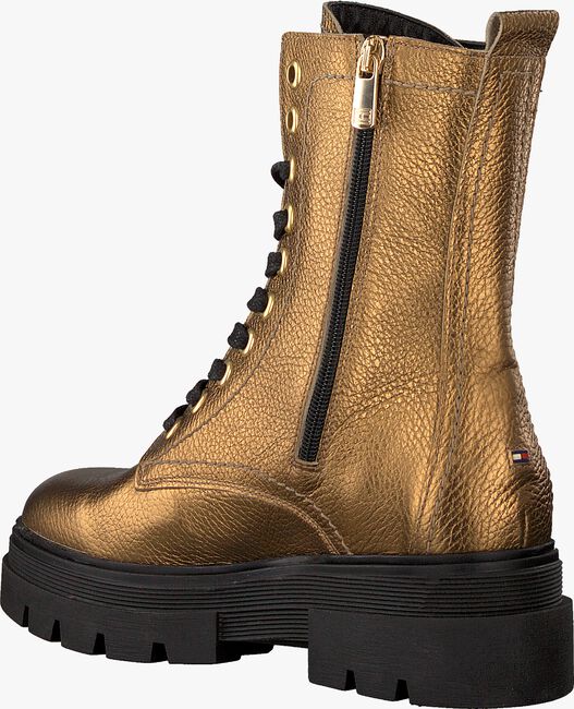 Goldfarbene TOMMY HILFIGER Schnürboots RUGGED CLASSIC BOOTIE - large