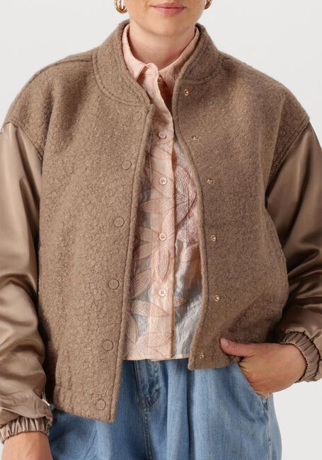 Taupe NUKUS Jack BALTIMORE JACKET SATIN - large
