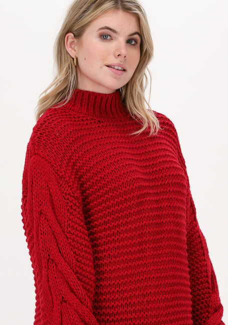 Rote NA-KD Pullover CABLE KNITTED SWEATER - large