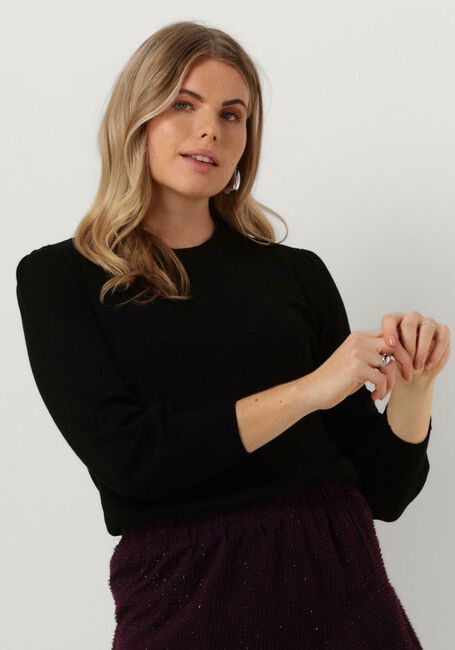 Schwarze MINUS Top MERSIN KNIT TEE - large