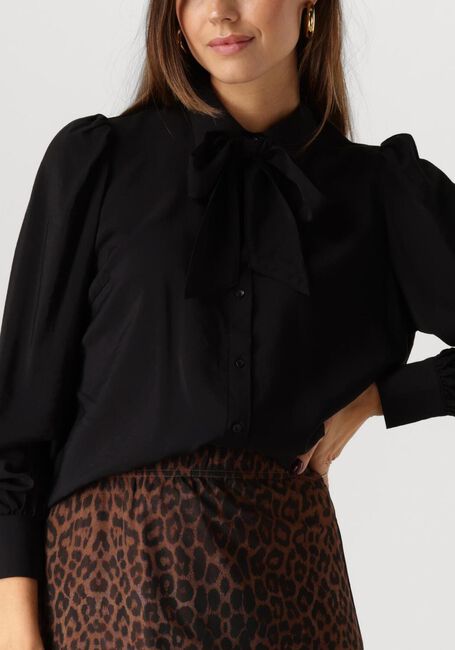 Schwarze Y.A.S. Blusen YASPIL LS BOW SHIRT - large