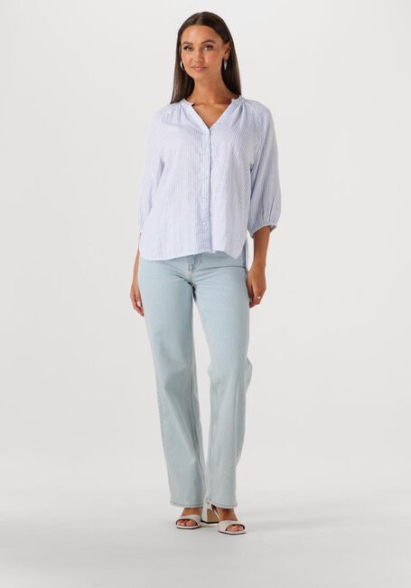 Hellblau SELECTED FEMME Blusen SLFALBERTA 3/4 STRIPE SHIRT NOOS - large