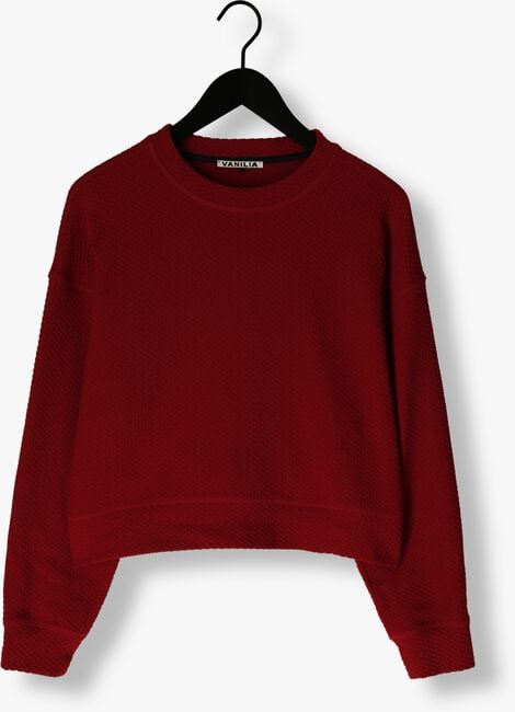 Rote VANILIA Sweatshirt HERRINGBONE SWEAT - large
