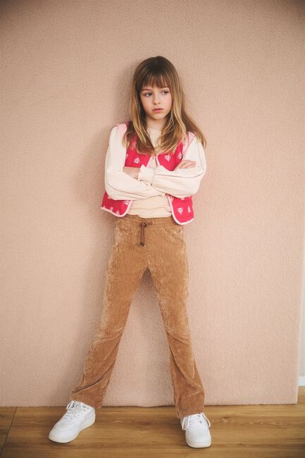 Taupe NONO Schlaghose SADY VELVET FLARED PANTS - large