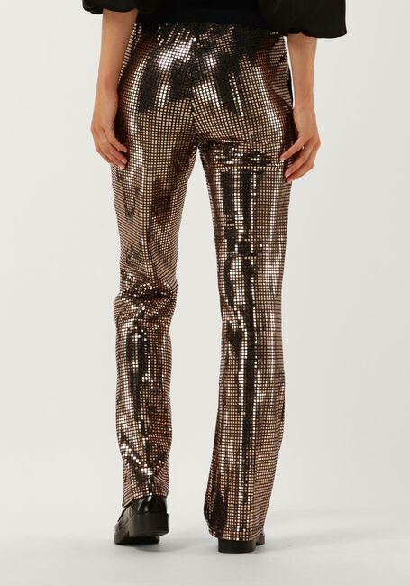 Bronzefarbene CO'COUTURE Schlaghose MIRROR FLARE PANT - large