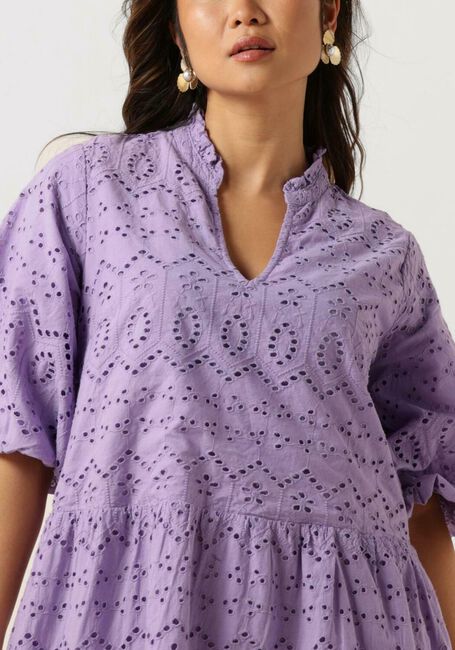 Lila NOTRE-V Minikleid NV-DONNA DRESS BRODERIE ANGLAISE DRESS - large