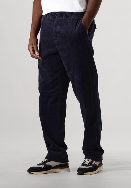 Dunkelblau ANERKJENDT Chino AKJAN ELASTIC CORD PANTS - large