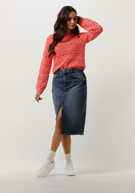 Orangene OBJECT Pullover OBJLIVA L/S O-NECK KNIT PULLOVER - large