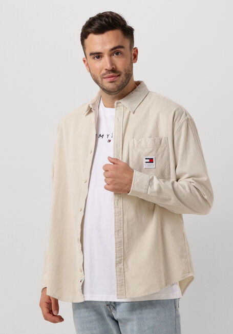 Beige TOMMY JEANS Casual-Oberhemd TJM RLX CHNKY CORDUROY SHIRT EXT - large