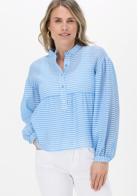 Hellblau LEVETE ROOM Blusen REEMA 2 SHIRT - large