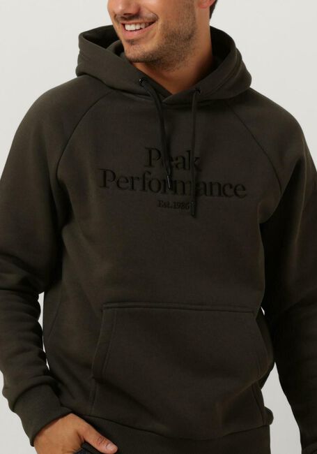 Olive PEAK PERFORMANCE Sweatshirt M ORIGINAL HOOD - large