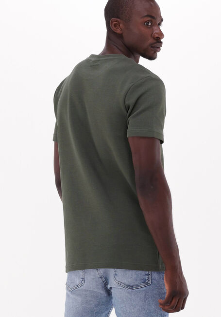 Olive PUREWHITE T-shirt WAFFLE STRUCTURED T-SHIRT WITH CHEST POCKET - large