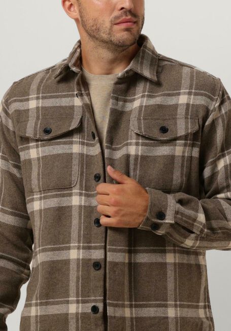 Sand SELECTED HOMME Overshirt SLHLOOSEMASON-PABLO LS OVERSHIRT W - large