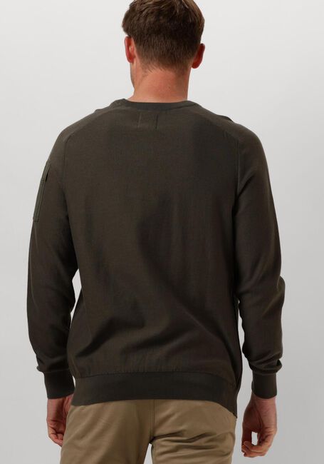 Grüne PME LEGEND Pullover R-NECK AMERICAN CLASSIC BUCKLEY KNIT - large