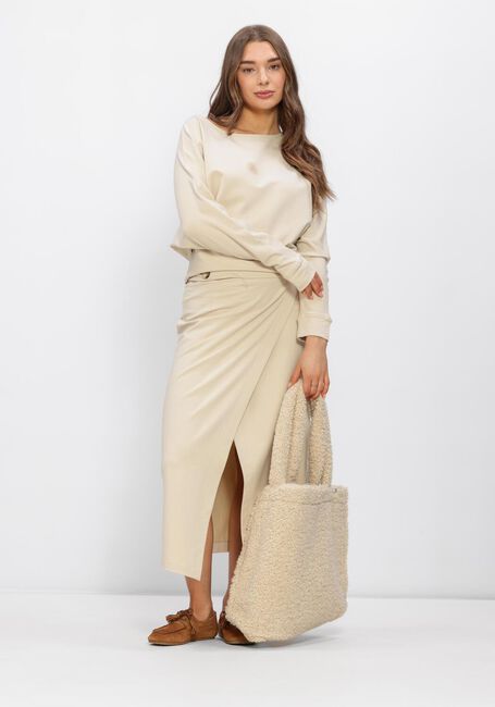 Beige PENN & INK Maxirock SKIRT - large