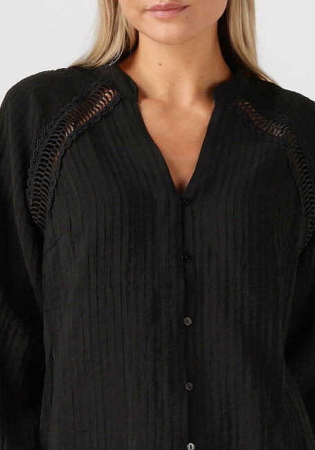 Schwarze CO'COUTURE Blusen SHINA LACE V-SHIRT - large