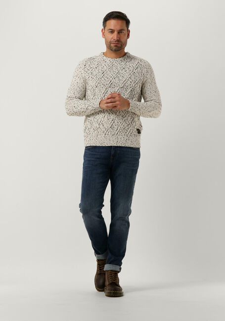 Nicht-gerade weiss PME LEGEND Pullover R-NECK CABLE KNIT - large