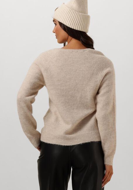 Beige SELECTED FEMME Pullover SLFLULU NEW LS KNIT V-NECK B NOOS - large