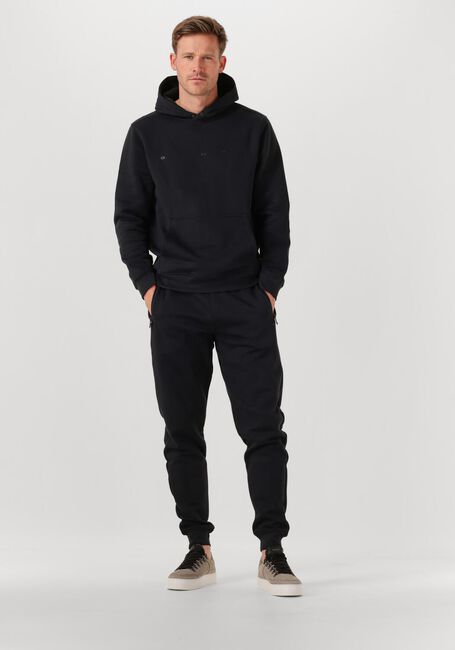 Schwarze GENTI Pullover BASIC LOGO HOODIE - large