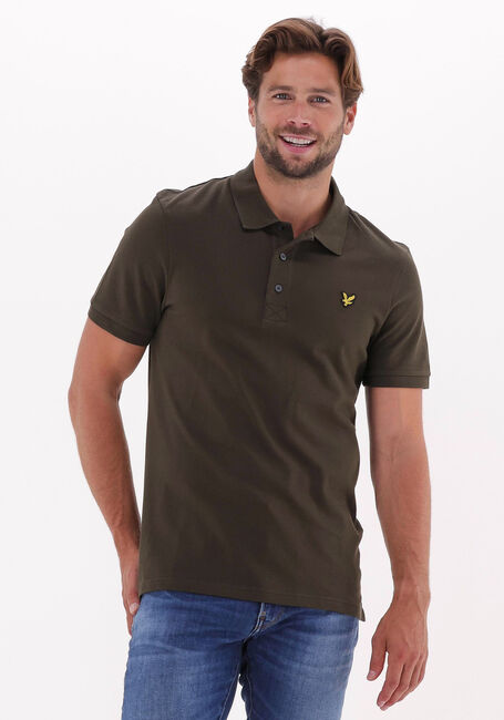 Olive LYLE & SCOTT Polo-Shirt PLAIN POLO SHIRT - large