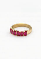 Goldfarbene NOTRE-V Ring OMSS23-021 PINK - medium
