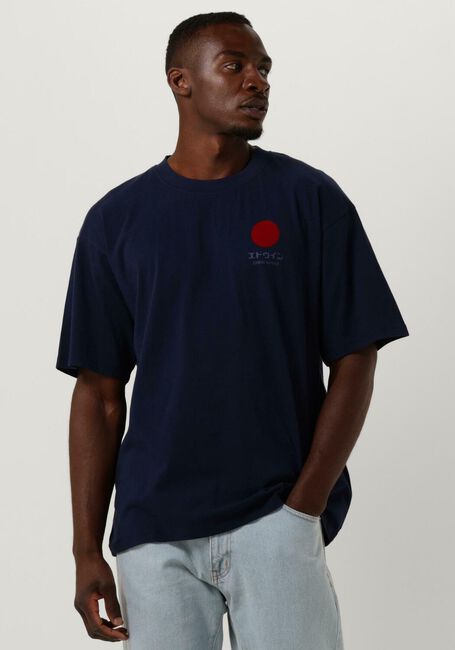 Blaue EDWIN T-shirt JAPANESE SUN SUPPLY TS SINGLE JERSEY - large
