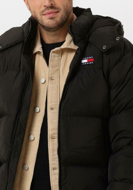 Schwarze TOMMY JEANS Wattierte Jack TJM ALASKA PUFFER - large