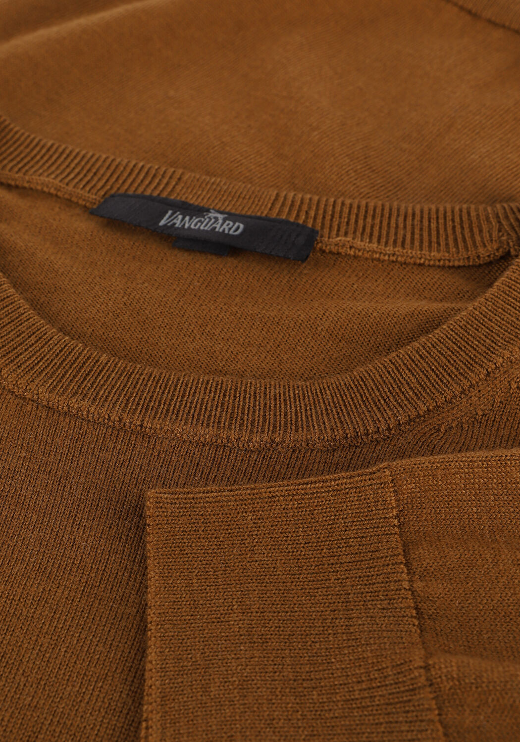 Khaki VANGUARD Pullover R-NECK 100% MERINO WOOL EXTRAF - large