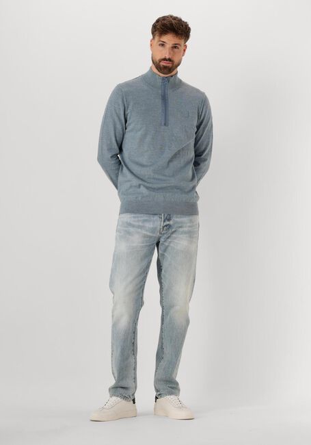 Blaue BUTCHER OF BLUE Pullover LT CLIFDEN HALF ZIP - large