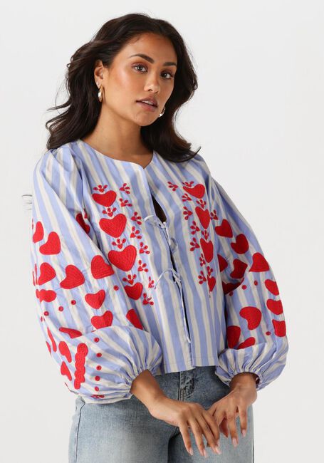 Blaue SISSEL EDELBO Blusen ELISABETH TOP - large