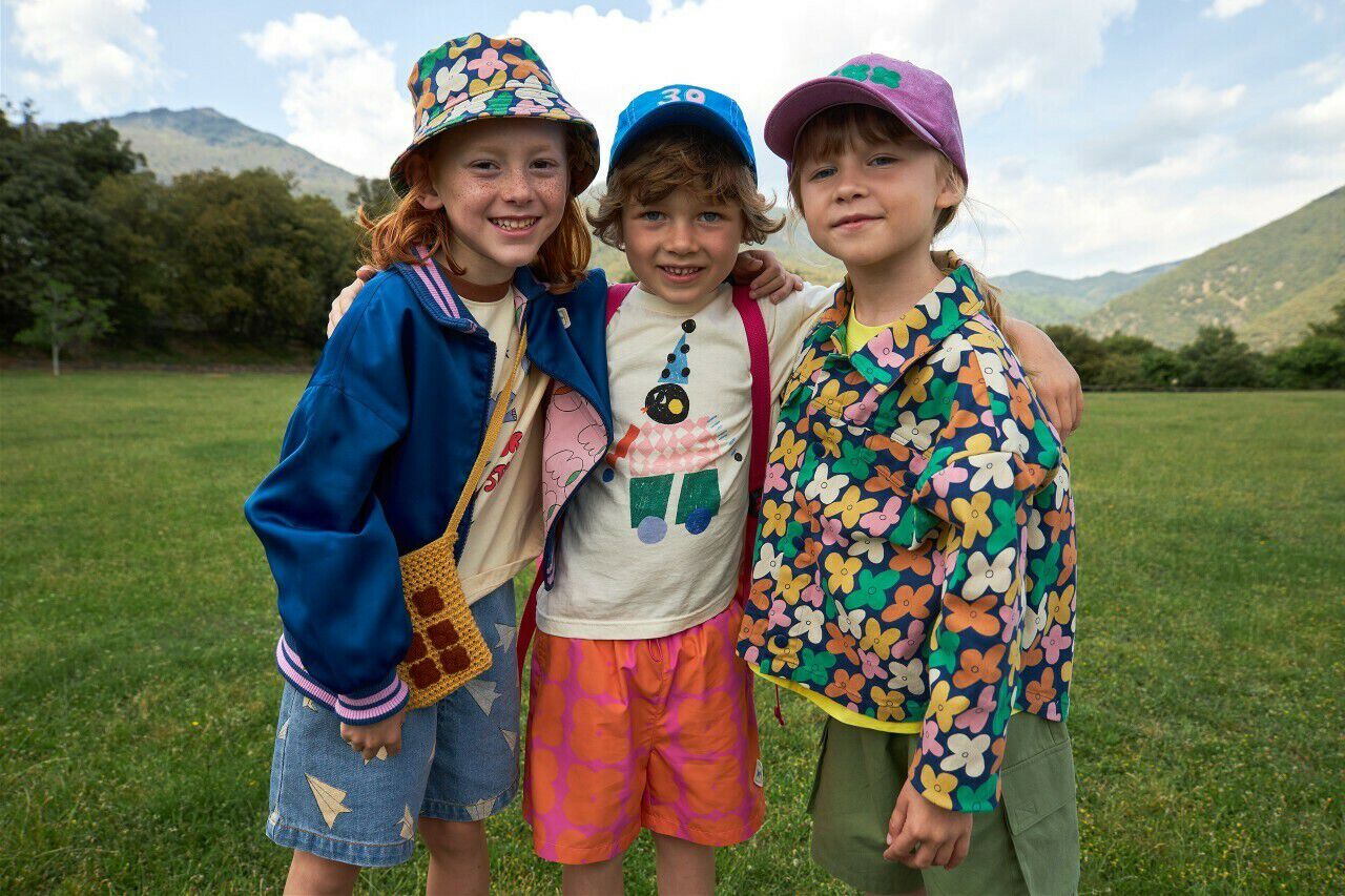 Blaue Jelly Mallow Hosen PAPER AIRPLANE DENIM SHORTS - large