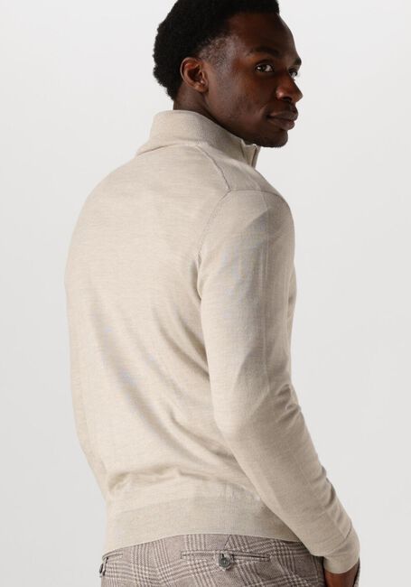Beige PROFUOMO Pullover PULLOVER HALF ZIP - large