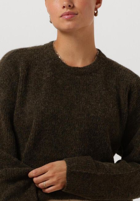 Olive GESTUZ Pullover ALPHAGZ ROUNDNECK NOOS - large