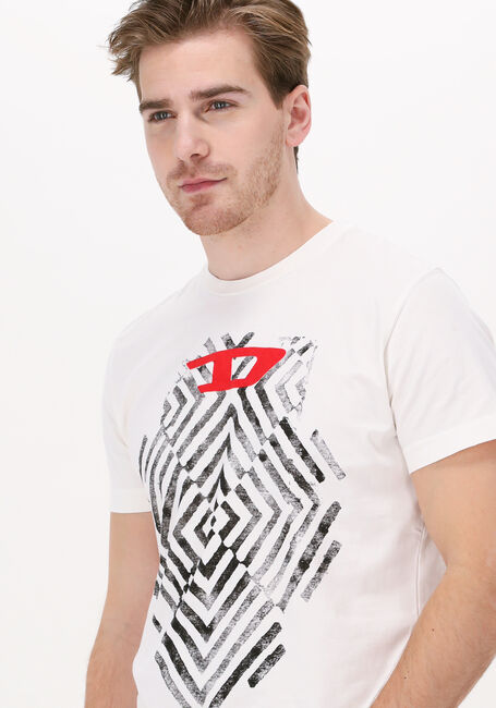 Weiße DIESEL T-shirt T-DIEGOR-C16 - large
