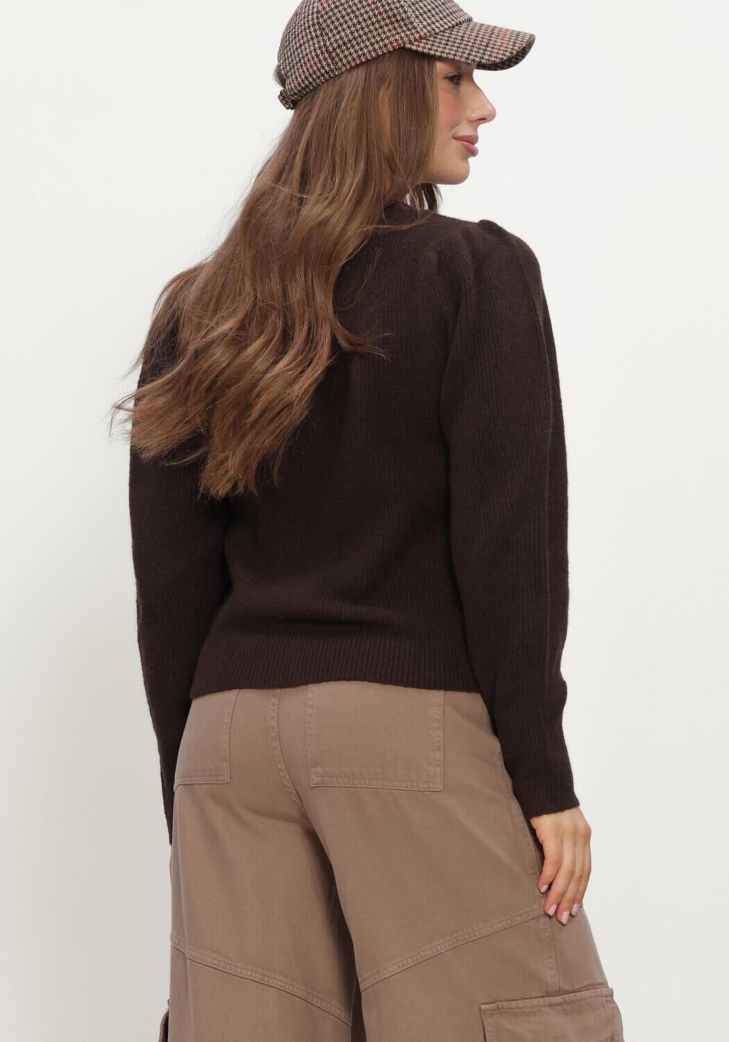 Braune NEO NOIR Pullover NUNA KNIT CARDIGAN - large