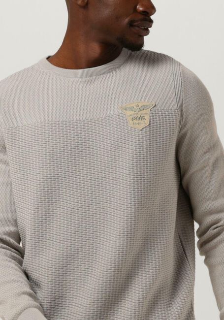 Graue PME LEGEND Pullover R-NECK COTTON PLATED - large