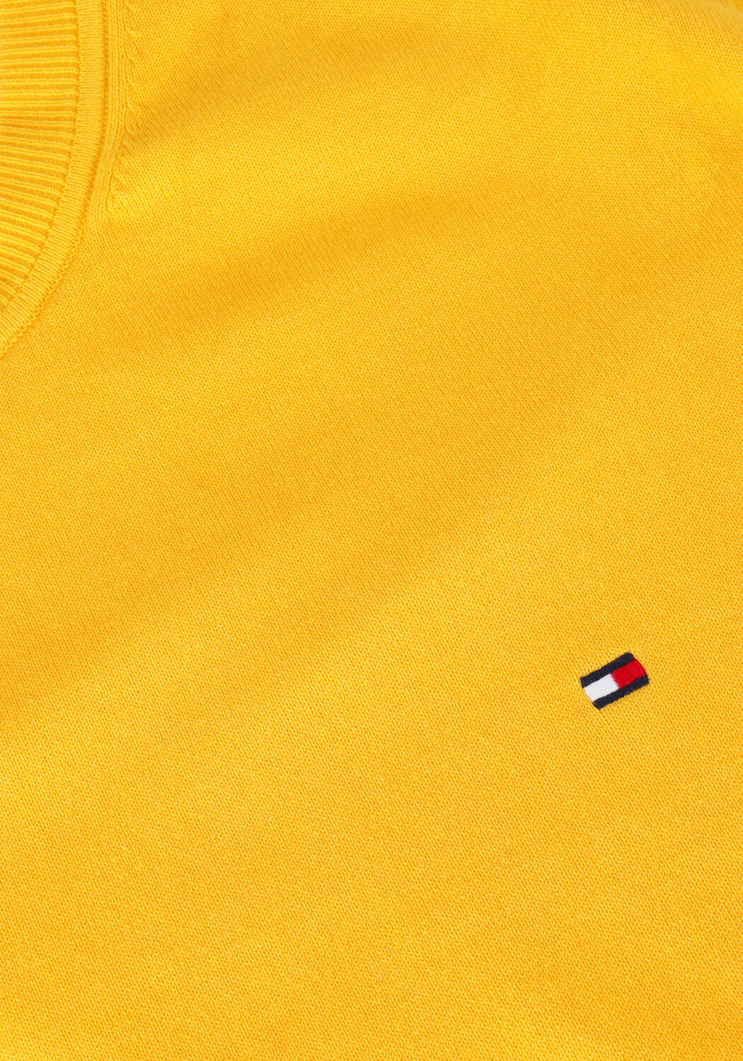 Gelbe TOMMY HILFIGER Pullover 1985 CREW NECK SWEATER - large