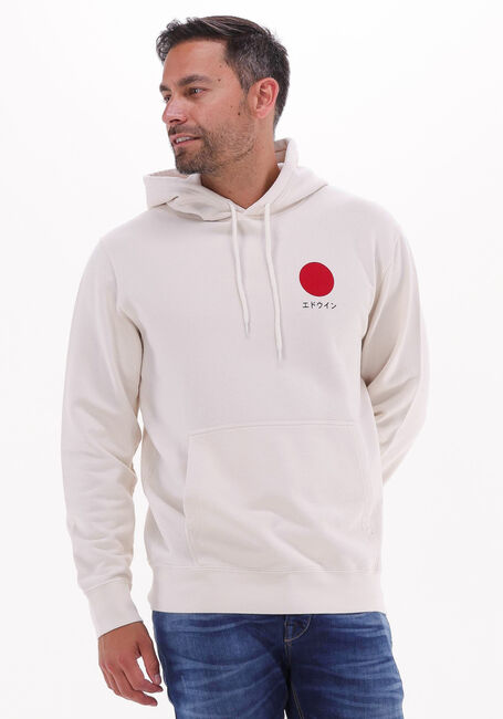 Nicht-gerade weiss EDWIN Sweatshirt JAPANESE SUN HOODIE SWEAT HEAVY FELPA - large