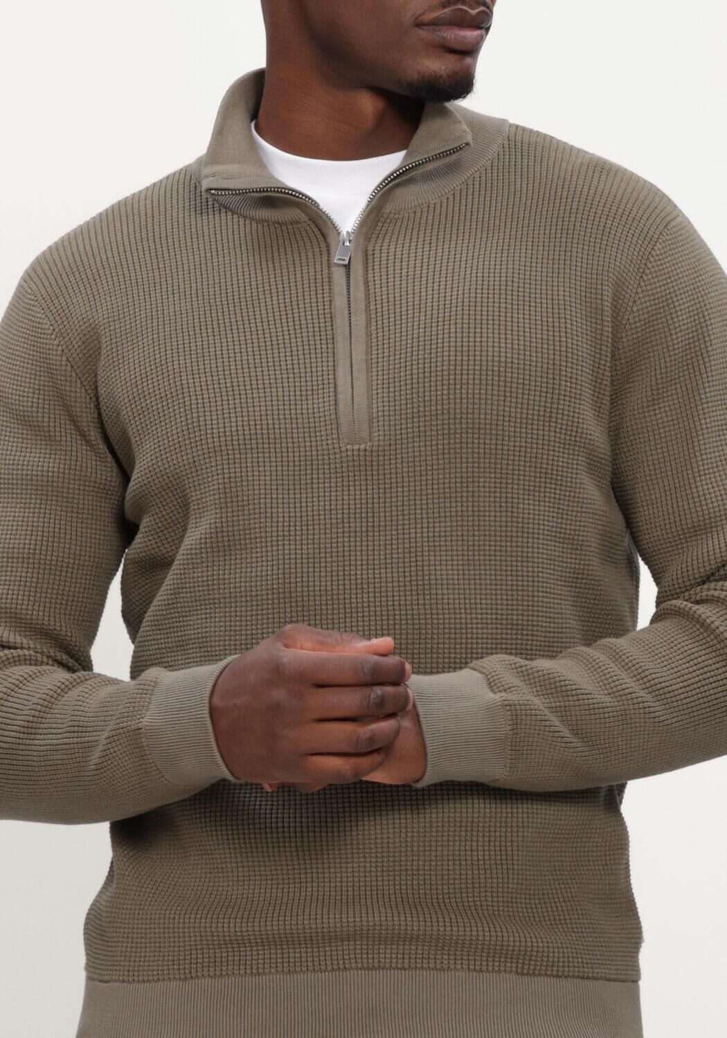 Khaki MACED Pullover M-ANTHONY - large