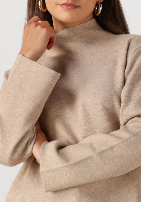 Beige MINUS Pullover LUPI HIGH NECK PULLOVER - large