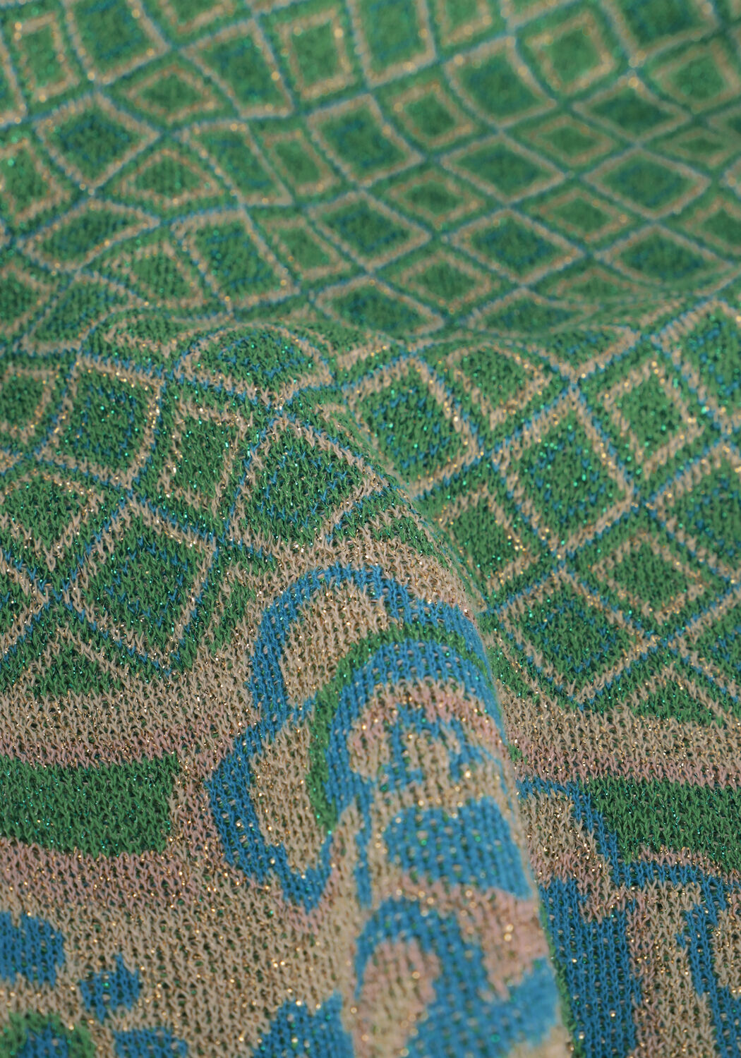 Gr&uuml;ne LIU JO Weite Hose PANTALONE MAGLIA JACQUARD - large