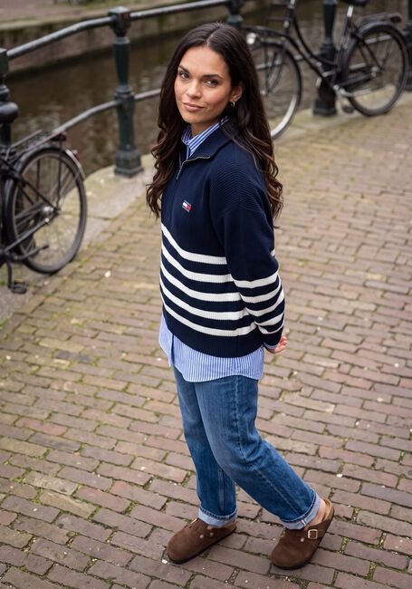 Blaue TOMMY JEANS Blusen TJW OVS ESSENTIAL SHIRT EXT - large