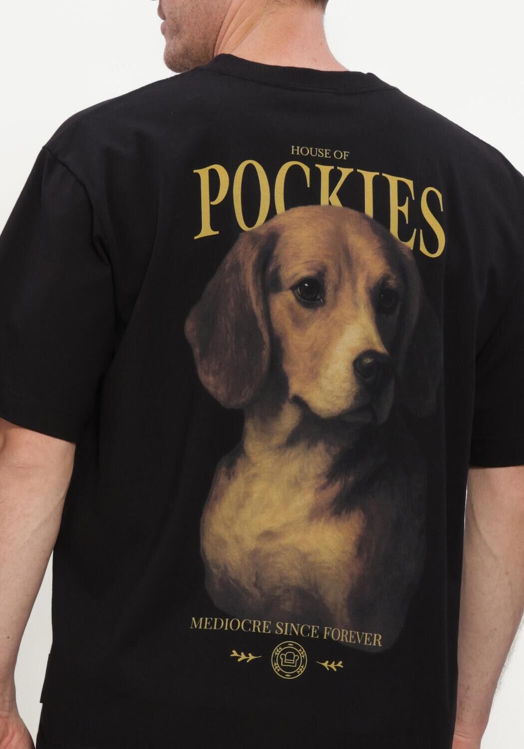 Schwarze POCKIES T-shirt BEAGLE TEE - large