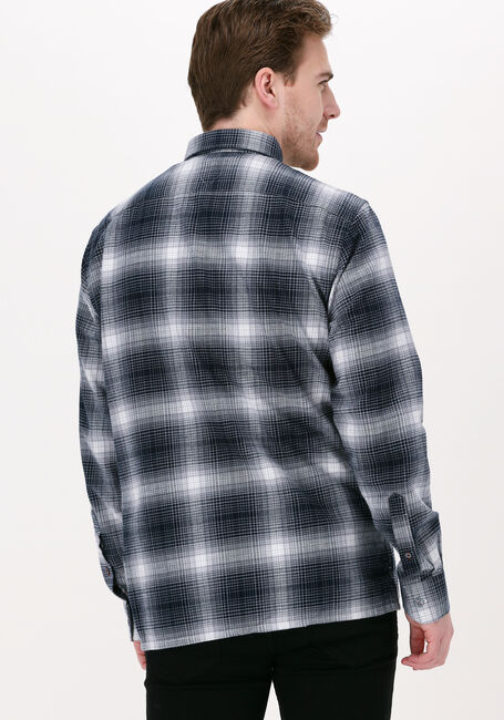 Schwarze TOMMY HILFIGER Casual-Oberhemd SLUB SHADOW CHECK RF SHIRT - large