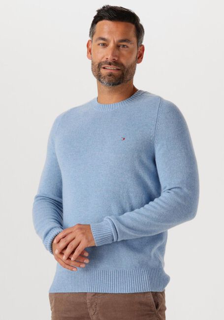Hellblau TOMMY HILFIGER Pullover LAMBSWOOL CREW NECK - large